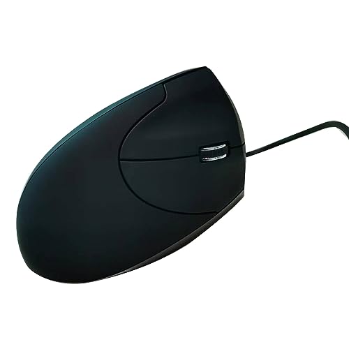Fhsqwernm Ergonomische optische vertikale Maus mit 3 Tasten, Computer-Gaming-Maus für PC/Laptop von Fhsqwernm