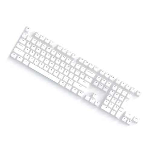 Fhsqwernm Silikon-Tastenkappen-Set, weiche Haptik, doppellagig, Geräuschreduzierung, Bonbonfarben, komfortables Tippen für den Schreibtisch von Fhsqwernm