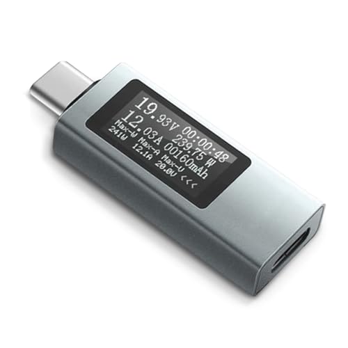Fhsqwernm USB C Leistungsmesser Mit Schneller Reaktion. USB C Handy Ladetester Für Die Ladeanzeige Fhsqwernm USB C Leistungsmesser Mit Schneller Reaktion. USB C Handy Ladetester Für Die Ladeanzeige von Fhsqwernm