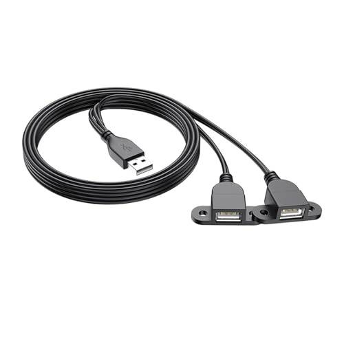 Fhsqwernm USB Y Splitter Kabel USB Stecker Auf 2 Buchsen Verlängerungskabel Mit Einfacher Befestigungsschraube Verlängert Die USB Anschlüsse Für Ladekabel Fhsqwernm USB Y Splitter Kabel USB Stecker Auf 2 Buchsen Verlängerungskabel Mit Einfacher Befestigungsschraube Verlängert Die USB Anschlüsse Für Ladekabel von Fhsqwernm
