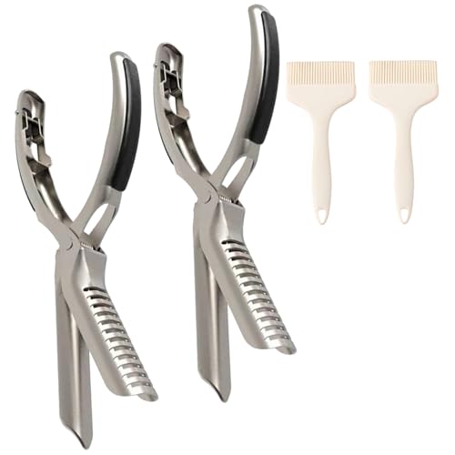 Metal Rib Preps Clamp Rib Membrane Remover Tool Guide With Cleaning Brush For Easily Membrane Removal Dishwasher Safe Metal Rib Preps Clamp Rib Membrane Remover Tool Guide With Cleaning Brush For Easily Membrane Removal Dishwasher Safe von Fhsqwernm