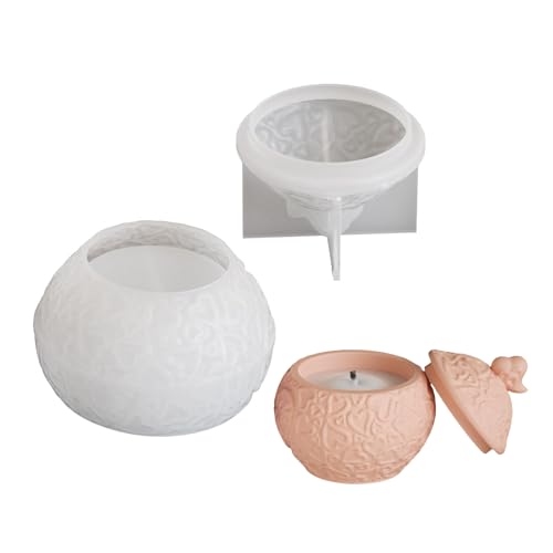 Multifauntales Jar Schimmelpilzform Schimmel Mit Deckel Herzmuster Kerzenformen Für Kerzen Und Kreative Aufbewahrung Mit Mehrzweck Silikonform Multifauntales Jar Schimmelpilzform Schimmel Mit Deckel Herzmuster Kerzenformen Für Kerzen Und Kreative Aufbewahrung Mit Mehrzweck Silikonform von Fhsqwernm