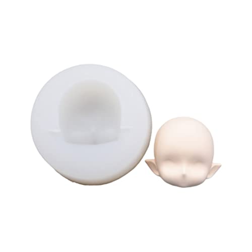 Silikon-Gesichtsform für weichen Ton, Q-Version, leichter Ton, Fondant, Gesichtsform, Silikonform von Fhsqwernm