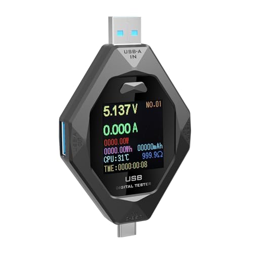 Tragbarer USB C Ladetester USB C USB Tester Mit Hochpräzisem Messwerkzeug Für Spannungen Und Strom Tragbarer USB C Ladetester USB C USB Tester Mit Hochpräzisem Messwerkzeug Für Spannungen Und Strom von Fhsqwernm