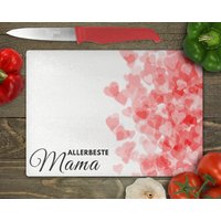 Glas-Schneidebrett Personalisierbar | 20 X 28, 5 cm Verschiedene Designs Familie von FiLaKreativ