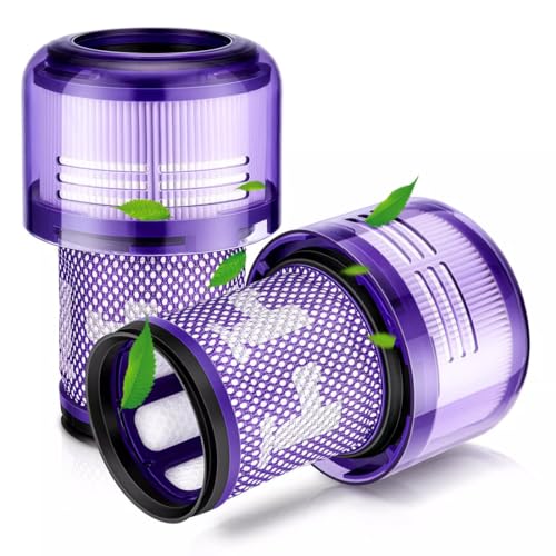 FiTspi Ersatzfilter für Dyson V12 Hepa Staubsaugerfilter, waschbare Filter kompatibel mit Dyson V12 Detect Slim, Ersatzteil 971517-01, 2 Stück von FiTspi