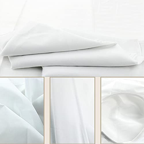 Fiacvrs Kosmetiksalon-Bettlaken mit Loch, für Massagesalons, für Massagetisch, einfarbig, Weiß, Größe: 120 x 190 cm von Fiacvrs