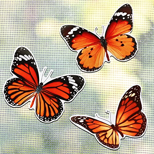 3 Satz Schmetterling Magnete für Fliegengitter,Fliegengitter Reparatur Magnet für Durchlaufschutz Reparaturset und Vogelschlagschutz in einem von Fiada