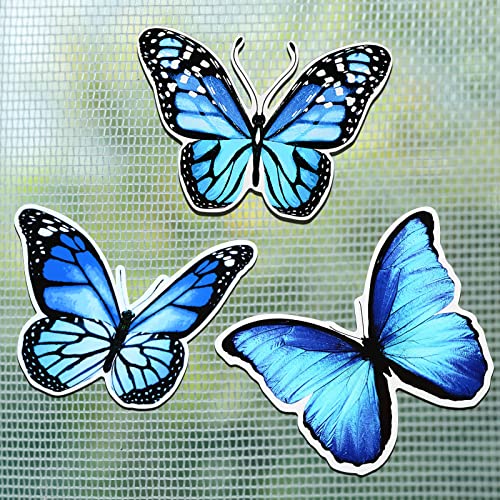 6 Stück Schmetterling Fliegengitter Magnete für Kühlschrank Dekorative Doppelseitige Tür Magnete Flexibel Süß Magnetische Schmetterlinge für Mehrfarbig Küchen Büro Deko (Frischer Stil) von Fiada
