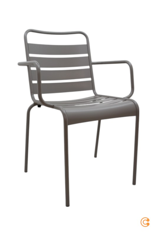 Fiam Mya Metallstuhl Armlehne Gartenstuhl Stuhl Designer Taupe Siehe Text/Foto B-Ware von Fiam