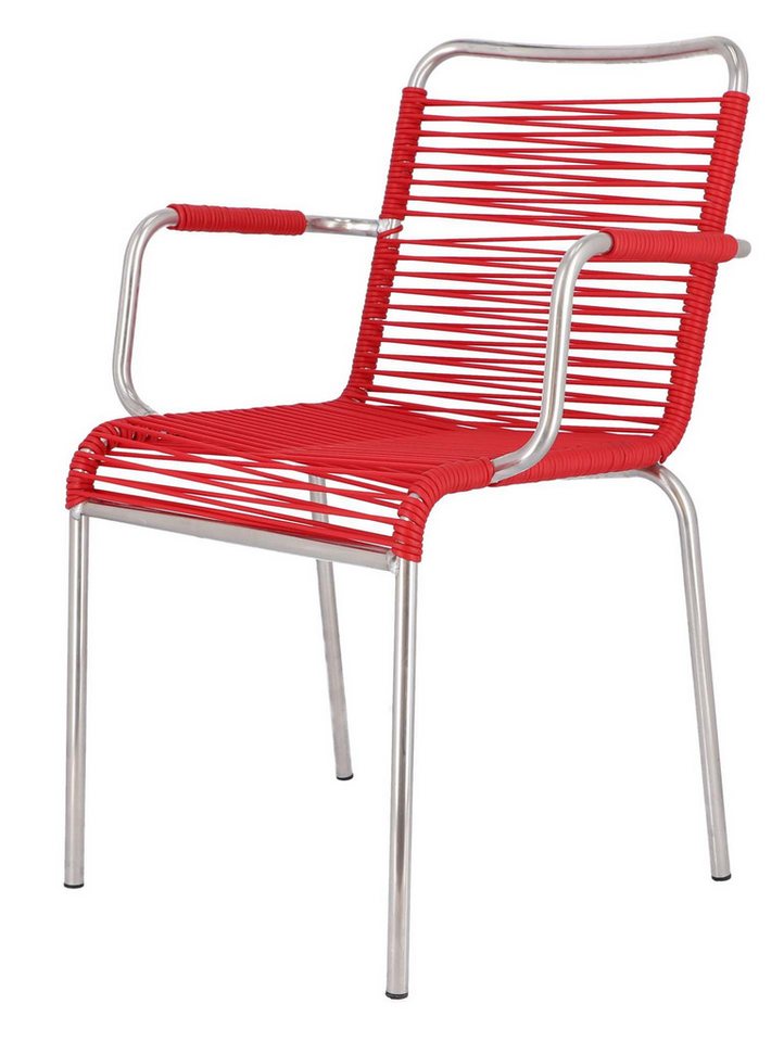 Fiam Stuhl Spaghetti aus Aluminium, Rot Fiam Stuhl Spaghetti aus Aluminium, Rot von Fiam