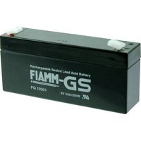 Fiamm PB-6-3 FG10301 Bleiakku 6V 3Ah Blei-Vlies (AGM) (B x H x T) 134 x 66 x 33mm Flachstecker 4.8mm von Fiamm