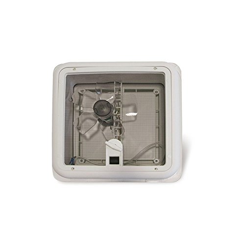 FIAMMA - Dachhaube Turbo 28 Fiamma Kuppel Weiß 28 x 28 mit Ventilator Moskitonetz Camper - 75098.10 von Fiamma