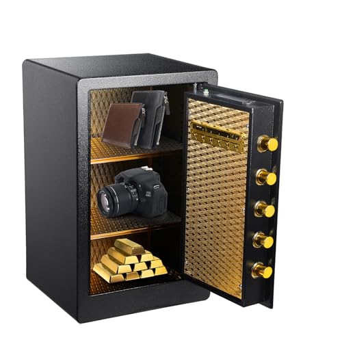 Fiauli 60 x 38 x 34 cm Großer Zuhause Sicher, Diebstahl feuerfeste, Home Dokument Safe Box, Schmuck Einzahlung Safe Box, Digitale Sicherheit für Dokumente Geld Wertvollen Schwarz Fiauli 60 x 38 x 34 cm Großer Zuhause Sicher, Diebstahl feuerfeste, Home Dokument Safe Box, Schmuck Einzahlung Safe Box, Digitale Sicherheit für Dokumente Geld Wertvollen Schwarz von Fiauli