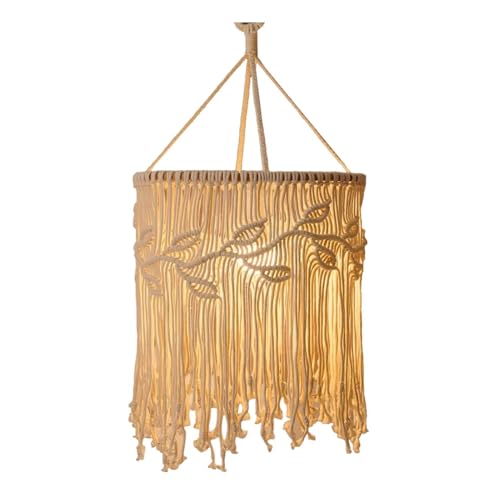 Fiauli Bohemian Lampenschatten handgefertigtes Baumwoll Boho geflotzen C von Fiauli
