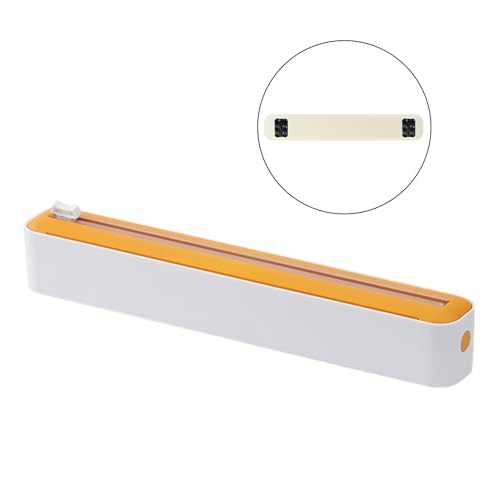 Fiauli CLINGFILM-Spender mit Cutter innovativer Plastikwrap-Schieberegler 2-in-1 Blech Folienhalter für den Küchenfilm Organizer Home oder Restaurant Gelb 1 Fiauli CLINGFILM-Spender mit Cutter innovativer Plastikwrap-Schieberegler 2-in-1 Blech Folienhalter für den Küchenfilm Organizer Home oder Restaurant Gelb 1 von Fiauli