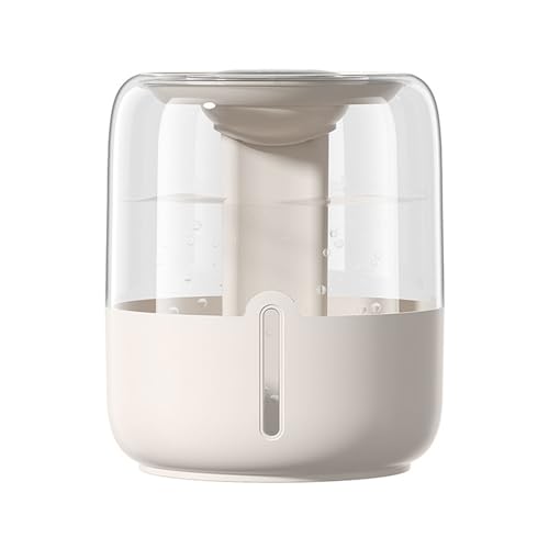 Fiauli Digital Display Luftbefeuchter USB mit Nachtleuchten Dual Spray -Modus niedriger Geräusch großer Kapazität Luft ätherischer Öl Diffusor für Schreibtisch Schlafzimmer tragbares Mini Beige von Fiauli