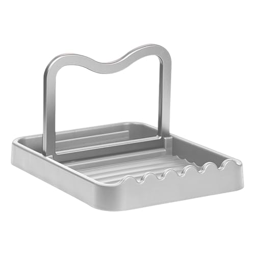Fiauli Spatel Laga Rack Küche County Shelf Pot Deckelhalter Utensilien Nicht-rutsches Design einfach zu reinigen. Faltbarer Pan-Organizer Ständer sparsam Grau von Fiauli