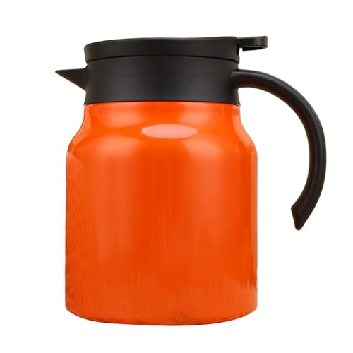 Fiauli Teekanne mit integriertem Filter Langlebiger Temperaturverriegeltopf Edelstahl Thermal 1000 ml Isolierte abtrennbare V-förmige Ausgänge Easy-Pour-Design Orange 1000ml Fiauli Teekanne mit integriertem Filter Langlebiger Temperaturverriegeltopf Edelstahl Thermal 1000 ml Isolierte abtrennbare V-förmige Ausgänge Easy-Pour-Design Orange 1000ml von Fiauli