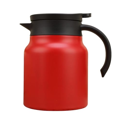 Fiauli Teekanne mit integriertem Filter Langlebiger Temperaturverriegeltopf Edelstahl Thermal 1000 ml Isolierte abtrennbare V-förmige Ausgänge Easy-Pour-Design Rot 1000ml Fiauli Teekanne mit integriertem Filter Langlebiger Temperaturverriegeltopf Edelstahl Thermal 1000 ml Isolierte abtrennbare V-förmige Ausgänge Easy-Pour-Design Rot 1000ml von Fiauli