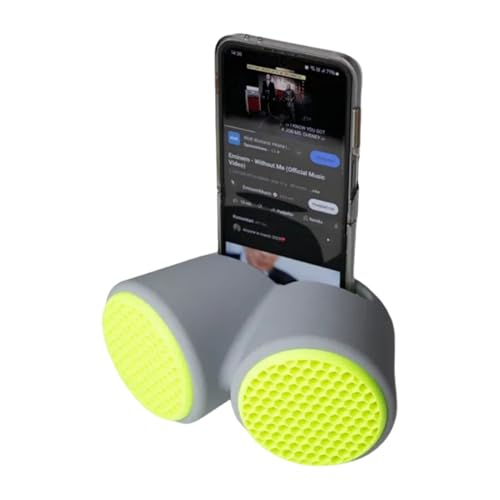 Fiauli Telefon Audio Enhancer Holder Mobiler Soundverstärker Booster Universal Smartphone Stand für Home Office Compact Lautsprecher Desktop erweitert Grau von Fiauli