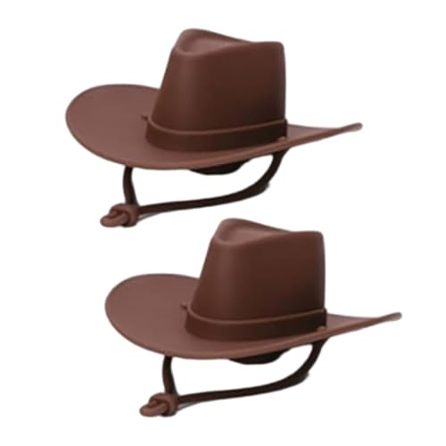Fiauli Weinflaschen Stopper Set Cowboyhut -Form -Stopper Silikon luftdichte Versiegelung Wiederverwendbare Korken für Standard -Champagnerflaschen Fun Accessoires Geschenkpartys Geschenkpartys C von Fiauli
