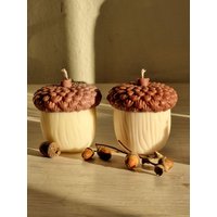 Eichel Kerze Aus Rapswachs Handgemacht I Paraffinfrei Herbstdeko Ideen Kerzen Deko Herbstliche Tischdeko Geschenkideen Kleinigkeiten von FiauzKerzen