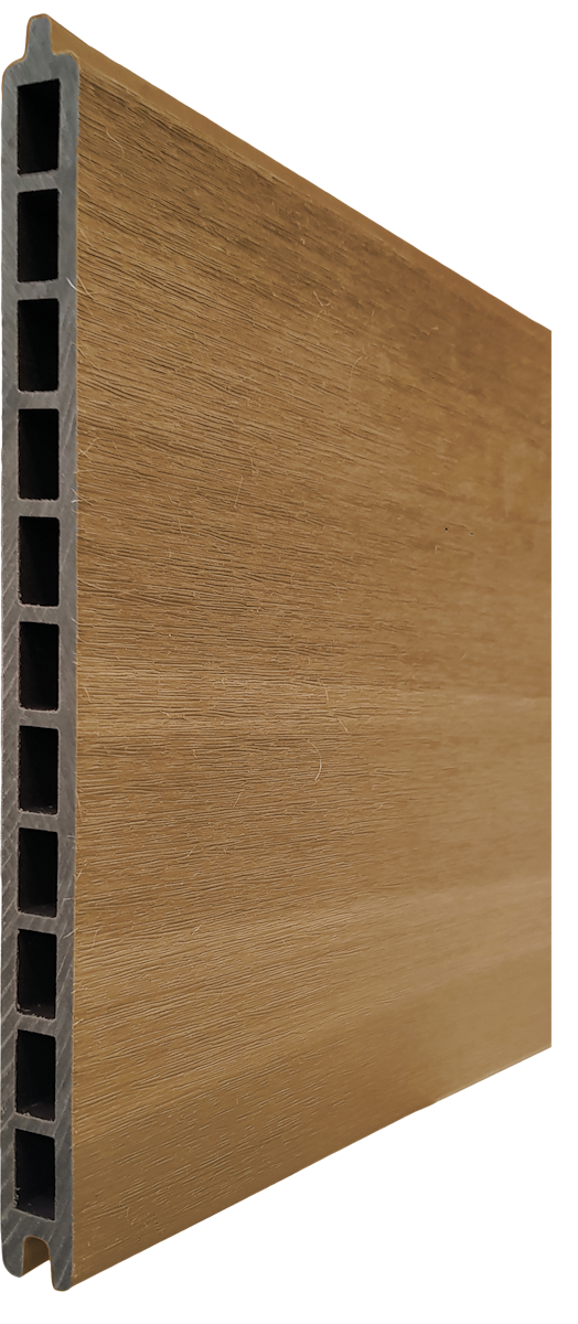 Fiberdeck BOSTON WPC Premium fence board Teak 21x310x1780 mm Fiberdeck BOSTON WPC Premium fence board Teak 21x310x1780 mm von Fiberdeck