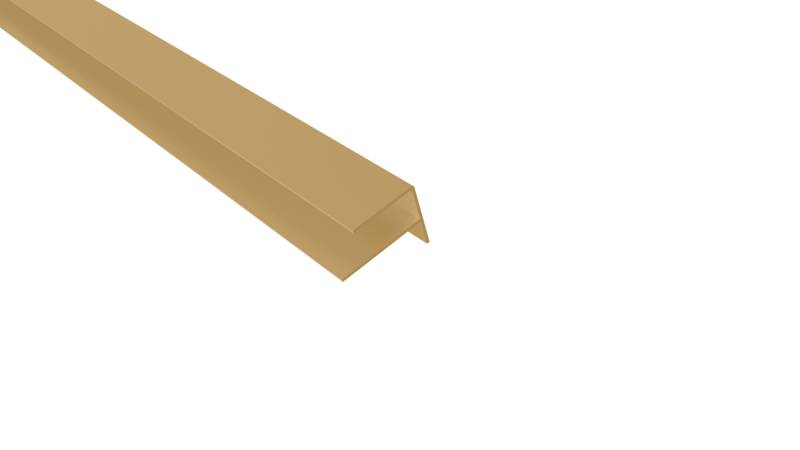 Fiberdeck WEO35-60 Alu Cladding F-Profil Cedar L-300cm 65x80mm RAL1011 von Fiberdeck