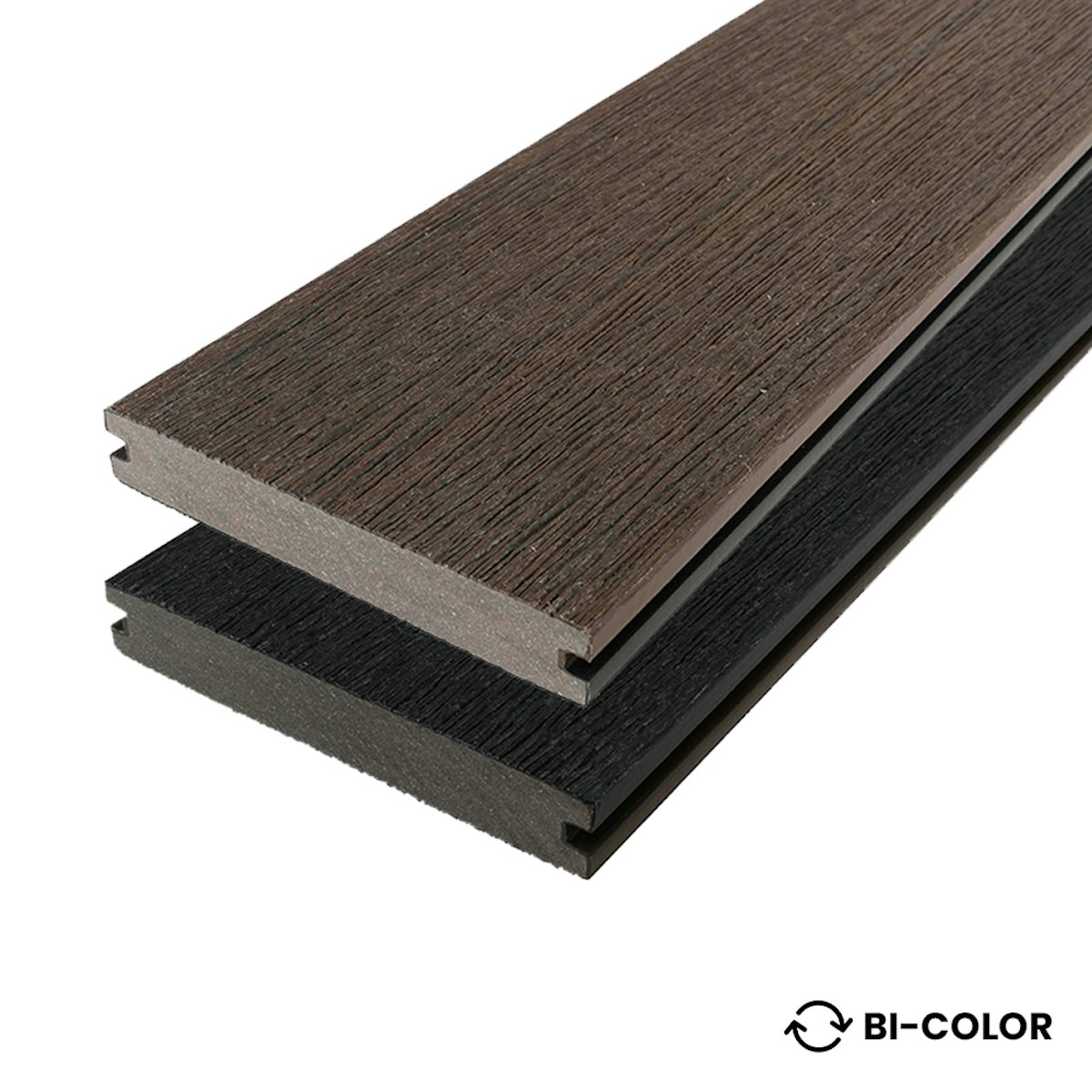 Fiberdeck WPC 23x210mm Fiberdeck Vintage Graphite / Wenge massiv FSC®100% 400 cm von Fiberdeck