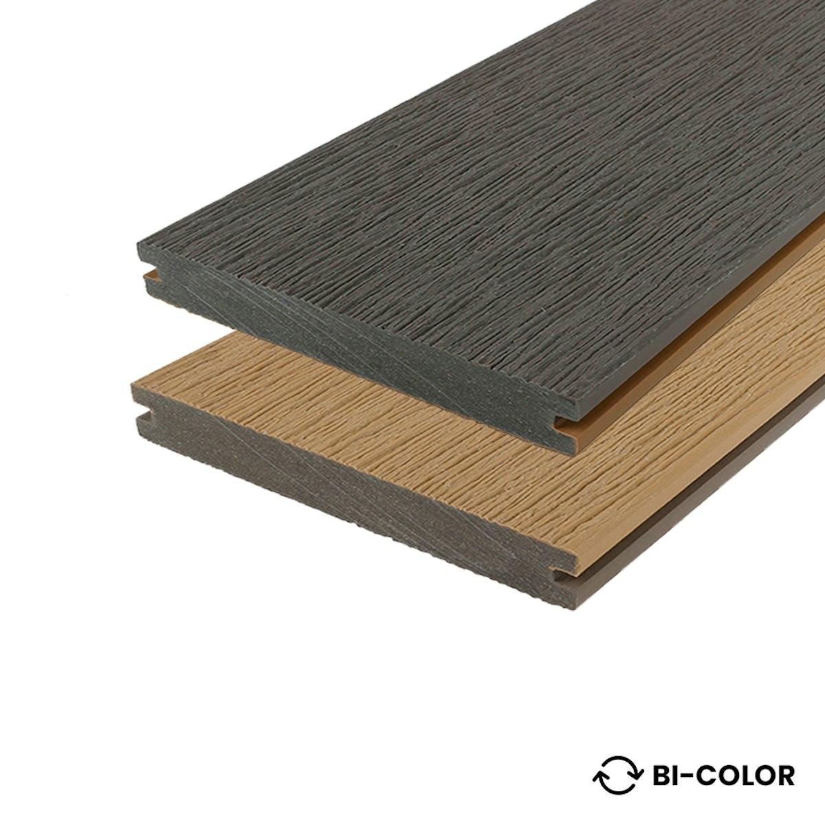 Fiberdeck WPC 23x210mm Fiberdeck Vintage Lunar Grey / Cedar massiv FSC®100% 300 cm von Fiberdeck