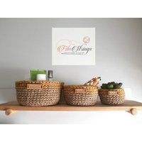 Juteschnur Verschachtelte Körbe - 3Er Set Juteschnur Verschachtelte Körbe - 3Er Set von FibsStrings