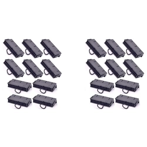Ficher 20 Stück ATX Netzteil 24Pin Netzteil Jumper Jack Adapter Anschluss Für Server BTC Miner Machine von Ficher