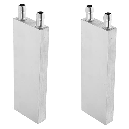 Ficher 2X Aluminium WasserküHlblock 120X40X12mm KüHler für Computer CPU KüHler von Ficher