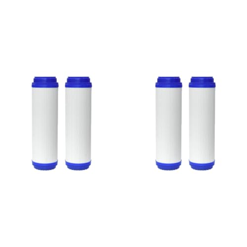 Ficher 4x Wasser Filter Filter 10 Flacher Mund UDF Komprimierter Kohlenstoff Wasser Filter Filter Elemente Gittergewebe ZubehöR von Ficher
