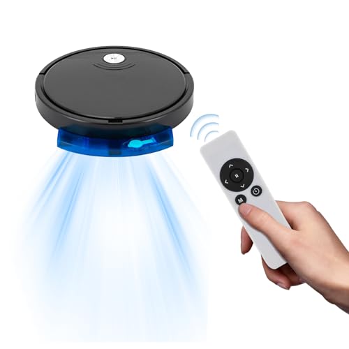 Fichiouy 3-in-1 Saugroboter mit Wischfunktion, Roboter Staubsauger und Wischer mit 1800Pa Saugkraft, 2000mAh Fernbedienung und App-Steuerung Intelligenter Saugroboter für Haushalt und Büro (Schwarz) von Fichiouy