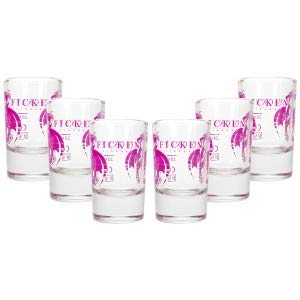 FICKEN 6er Schnapsglas-Set - 6x Schnapsglas in gastronomiequalität mit 2cl Eichstrich von FICKEN