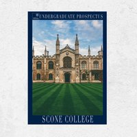 Scone College Decline Und Fall Evelyn Waugh Fictional Oxford Prospekt Kunstdruck. Paul Pennyfeather Kyril Bonfiglioli von FictionalLandTravels