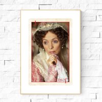 The Joker Card Mrs Bennet Kunstdruck Alison Steadman Pride & Prejudice Bbc. Jane Austen Wandkunst. Geschenk. Buchliebhaber von FictionalLandTravels