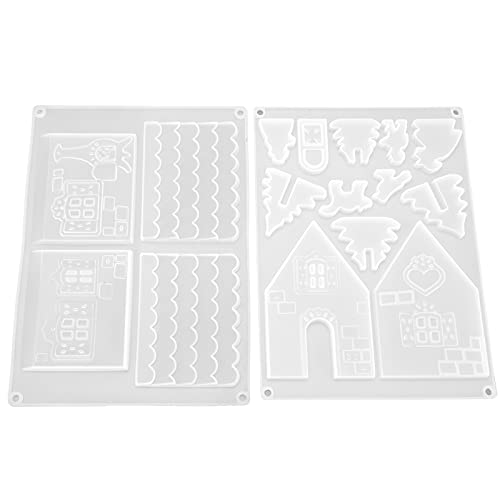 2 x Weihnachts-Harz-Formen, flexibles Silikon für Bastelarbeiten, recycelbar und einfach zu bedienen, schaffen Sie einzigartige Tisch- und Wanddekorationen 2 x Weihnachts-Harz-Formen, flexibles Silikon für Bastelarbeiten, recycelbar und einfach zu bedienen, schaffen Sie einzigartige Tisch- und Wanddekorationen von Fictory