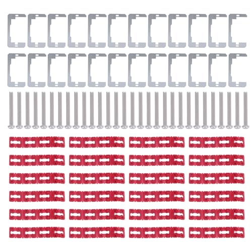 Fictory 24-teiliges Metall-Wandplatten-Abstandhalter-Set – Fixieren Sie lose Ausgänge mit 96 Abstandshaltern und Edelstahl-Schrauben Fictory 24-teiliges Metall-Wandplatten-Abstandhalter-Set – Fixieren Sie lose Ausgänge mit 96 Abstandshaltern und Edelstahl-Schrauben von Fictory
