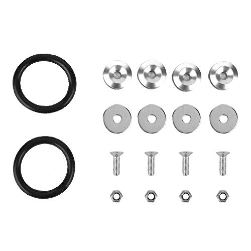 Fictory Auto-Motorraum-Verkleidungs-Set, Unterlegscheiben/Schrauben aus Aluminiumlegierung, verbesserter Stil, universelle Passform Fictory Auto-Motorraum-Verkleidungs-Set, Unterlegscheiben/Schrauben aus Aluminiumlegierung, verbesserter Stil, universelle Passform von Fictory