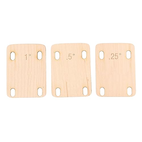 Fictory E-Gitarren-Hals-Unterlegscheiben-Set – Abstandshalter aus Ahornholz für präzise Halsanpassung, 3 Winkel Fictory E-Gitarren-Hals-Unterlegscheiben-Set – Abstandshalter aus Ahornholz für präzise Halsanpassung, 3 Winkel von Fictory