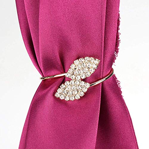 Fictory Serviettenringe Set, 12 Stück Strass Serviettenring Set handgefertigte Schnalle Halter Hochzeitsessen Dekoration für Dinnerpartys, Hochzeiten, Bankette, Catering von Fictory