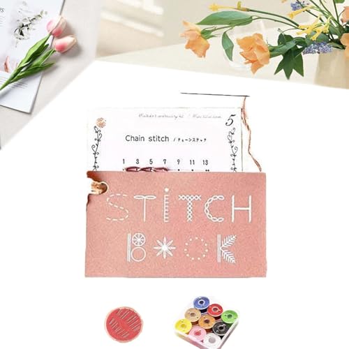 Ficugxd Creative Mini Sewing Book, DIY Creative Mini Sewing Card Set, Kreatives Mini-nähbuch, Neues Mini-nähkartenset, DIY Kreatives Mini-nähkartenset, Set Kreativer Mini-nähkarten Zum Selbermachen von Ficugxd