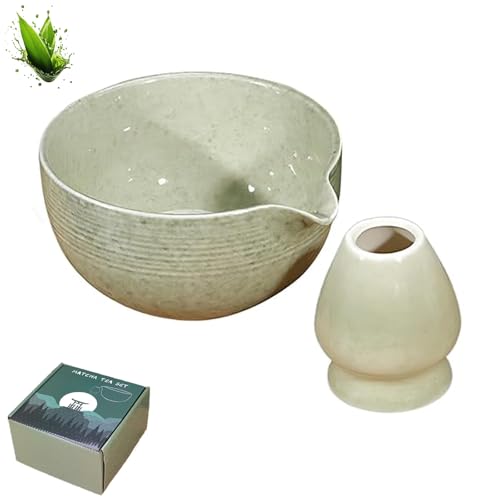 Ficugxd Matcha Schale,Matcha Bowl,Matcha Schale Mit Ausgießer,Matcha Stirrer Set,Ceramic Matcha Set Including Matcha Bowl with Pourer,420 Ml Matcha Tea Mixing Bowl with Spout Ficugxd Matcha Schale,Matcha Bowl,Matcha Schale Mit Ausgießer,Matcha Stirrer Set,Ceramic Matcha Set Including Matcha Bowl with Pourer,420 Ml Matcha Tea Mixing Bowl with Spout von Ficugxd