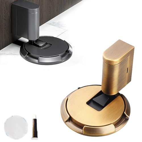 Hoofus Mechanischer Bodentürstopper,Door Stopper Magnetic,Türstopper Einrasten,Mechanischer Türstopper,Türstopper Boden Selbstklebend Schwer,Türhalter Tür Stopper Ohne Bohren Höhenverstellbarer von Ficugxd