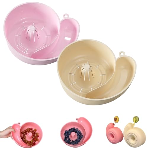 snail shape drainer,snail shaped fruit washer,schneckenförmiger obstwascher,3d-gedruckte automatische gemüse- und obstwaschschüssel,automatischer abtropfkorb,snail-shape rotating strainer-2pcs-A+B snail shape drainer,snail shaped fruit washer,schneckenförmiger obstwascher,3d-gedruckte automatische gemüse- und obstwaschschüssel,automatischer abtropfkorb,snail-shape rotating strainer-2pcs-A+B von Ficugxd