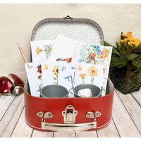 Blumen Anzuchtset Im Koffer | 4 Blumensorten Nachhaltiges Gärtner Set Für Anfänger & Gartenfreunde, Gartenstart, Geschenkidee Einschulung von Fideldidu