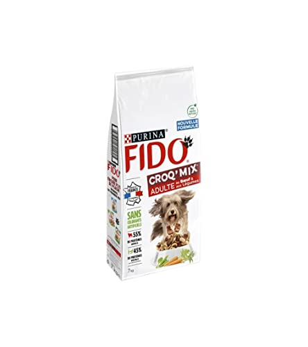 FIDO Croq' Mix | Erwachsener Hund | ausgewogenes und schmackhaftes Trockenfutter fördert Feste Muskeln und eine optimale körperliche Kondition | mit Rindfleisch & Gemüse FIDO Croq' Mix | Erwachsener Hund | ausgewogenes und schmackhaftes Trockenfutter fördert Feste Muskeln und eine optimale körperliche Kondition | mit Rindfleisch & Gemüse von Fido
